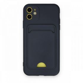 BSSM iPhone 11 Kelvin Kartvizitli Silikon Lacivert Kılıf