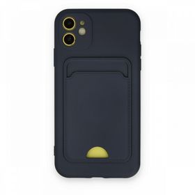 BSSM iPhone 11 Kelvin Kartvizitli Silikon Lacivert Kılıf