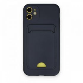 BSSM iPhone 11 Kelvin Kartvizitli Silikon Lacivert Kılıf