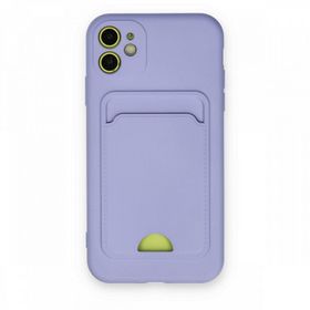 BSSM iPhone 11 Kelvin Kartvizitli Silikon Lila Kılıf