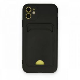 BSSM iPhone 11 Kelvin Kartvizitli Silikon Siyah Kılıf