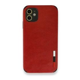 BSSM iPhone 11 Loop Deri Silikon Kırmızı Kılıf