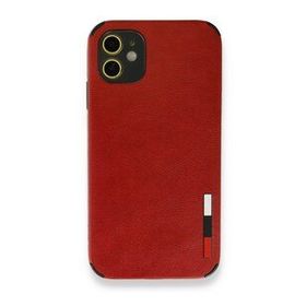 BSSM iPhone 11 Loop Deri Silikon Kırmızı Kılıf