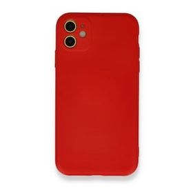 BSSM iPhone 11 Nano İçi Kadife Silikon Kırmızı Kılıf