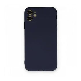 BSSM iPhone 11 Nano İçi Kadife Silikon Lacivert Kılıf