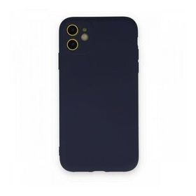 BSSM iPhone 11 Nano İçi Kadife Silikon Lacivert Kılıf