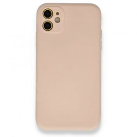 BSSM iPhone 11 Nano İçi Kadife Silikon Pudra Kılıf