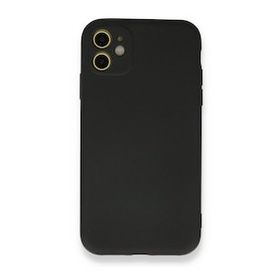 BSSM iPhone 11 Nano İçi Kadife Silikon Siyah Kılıf