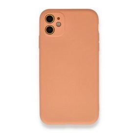 BSSM iPhone 11 Nano İçi Kadife Silikon Turuncu Kılıf