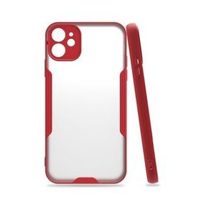 BSSM iPhone 11 Platin Silikon Kırmızı Kılıf