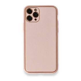 BSSM iPhone 11 Pro Coco Deri Silikon Kapak Pembe Kılıf