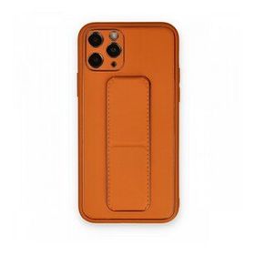 BSSM iPhone 11 Pro Coco Deri Standlı Kapak Turuncu Kılıf