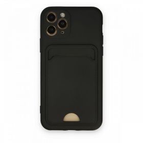 BSSM iPhone 11 Pro Kelvin Kartvizitli Silikon Siyah Kılıf