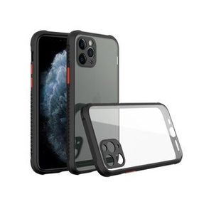BSSM iPhone 11 Pro Max Miami Şeffaf Silikon Siyah Kılıf