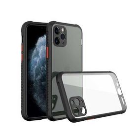 BSSM iPhone 11 Pro Max Miami Şeffaf Silikon Siyah Kılıf