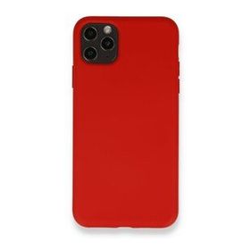 BSSM iPhone 11 Pro Max Nano İçi Kadife Silikon Kırmızı Kılıf
