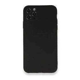BSSM iPhone 11 Pro Max Nano İçi Kadife Silikon Siyah Kılıf