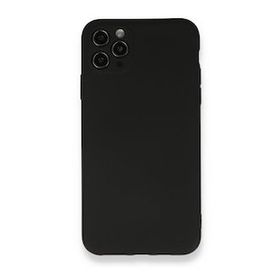BSSM iPhone 11 Pro Max Nano İçi Kadife Silikon Siyah Kılıf