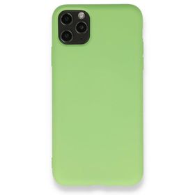 BSSM iPhone 11 Pro Max Nano İçi Kadife Silikon Yeşil Kılıf