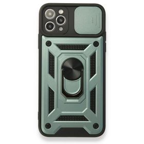 BSSM iPhone 11 Pro Max Pars Lens Yüzüklü Silikon Yeşil Kılıf