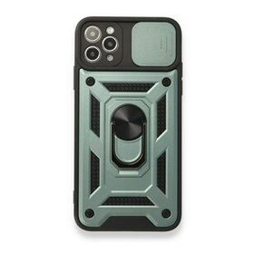 BSSM iPhone 11 Pro Max Pars Lens Yüzüklü Silikon Yeşil Kılıf