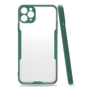 BSSM iPhone 11 Pro Max Platin Silikon Yeşil Kılıf