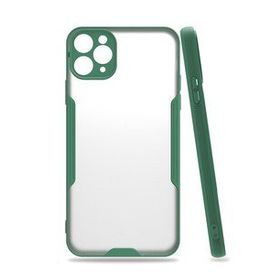 BSSM iPhone 11 Pro Max Platin Silikon Yeşil Kılıf