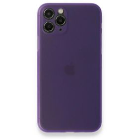 BSSM iPhone 11 Pro Max PP Ultra İnce Kapak Mor Kılıf