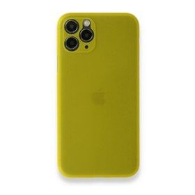 BSSM iPhone 11 Pro Max PP Ultra İnce Kapak Sarı Kılıf