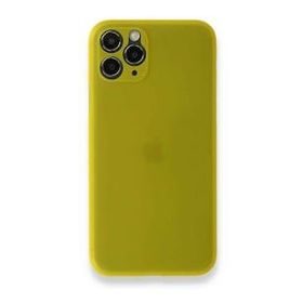 BSSM iPhone 11 Pro Max PP Ultra İnce Kapak Sarı Kılıf