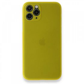 BSSM iPhone 11 Pro Max PP Ultra İnce Kapak Sarı Kılıf