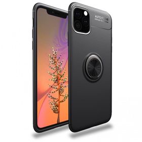 BSSM iPhone 11 Pro Max Range Yüzüklü Silikon Siyah Kılıf
