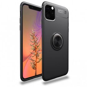 BSSM iPhone 11 Pro Max Range Yüzüklü Silikon Siyah Kılıf
