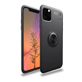 BSSM iPhone 11 Pro Max Range Yüzüklü Silikon Siyah Kılıf
