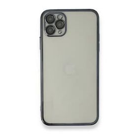 BSSM iPhone 11 Pro Max Razer Lensli Silikon Siyah Kılıf