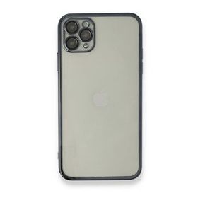 BSSM iPhone 11 Pro Max Razer Lensli Silikon Siyah Kılıf