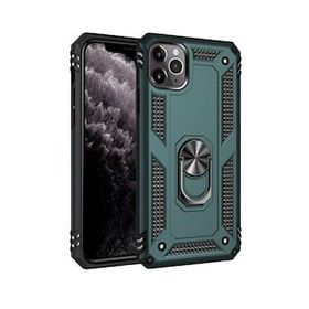 BSSM iPhone 11 Pro Max Sofya Yüzüklü Silikon Kapak Yeşil Kılıf