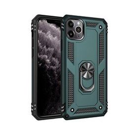 BSSM iPhone 11 Pro Max Sofya Yüzüklü Silikon Kapak Yeşil Kılıf