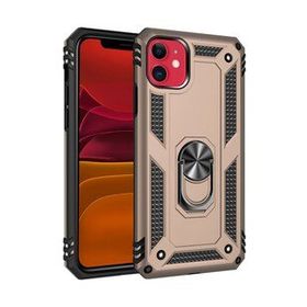 BSSM iPhone 11 Sofya Yüzüklü Silikon Kapak Gold Kılıf