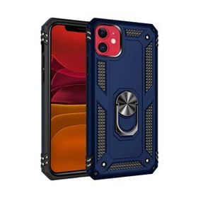 BSSM iPhone 11 Sofya Yüzüklü Silikon Kapak Lacivert Kılıf