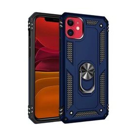 BSSM iPhone 11 Sofya Yüzüklü Silikon Kapak Lacivert Kılıf