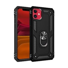 BSSM iPhone 11 Sofya Yüzüklü Silikon Kapak Siyah Kılıf