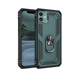 BSSM iPhone 11 Sofya Yüzüklü Silikon Kapak Yeşil Kılıf