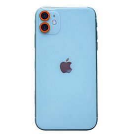 BSSM iPhone 11 Turuncu Neon Fosforlu Kamera Lens