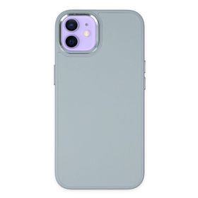 BSSM iPhone 12 Asya Deri Silikon Sierra Blue Kılıf
