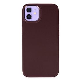 BSSM iPhone 12 Asya Deri Silikon Siyah Kılıf