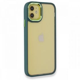 BSSM iPhone 12 Dora Kapak Haki Yeşil Kılıf
