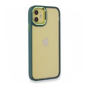 BSSM iPhone 12 Dora Kapak Haki Yeşil Kılıf