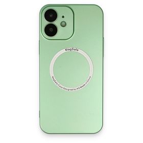 BSSM iPhone 12 Jack Magneticsafe Lens Silikon Yeşil Kılıf