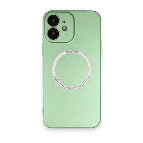 BSSM iPhone 12 Jack Magneticsafe Lens Silikon Yeşil Kılıf